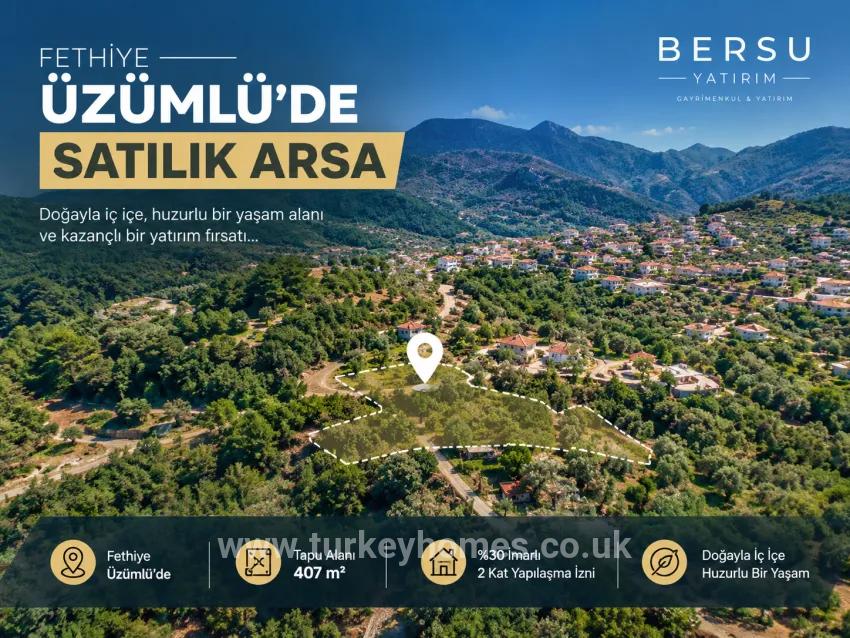 Land Zu verkaufen in Yeşilüzümlü Bz. Fethiye - Gehäuse-Zonierung - 407 m²