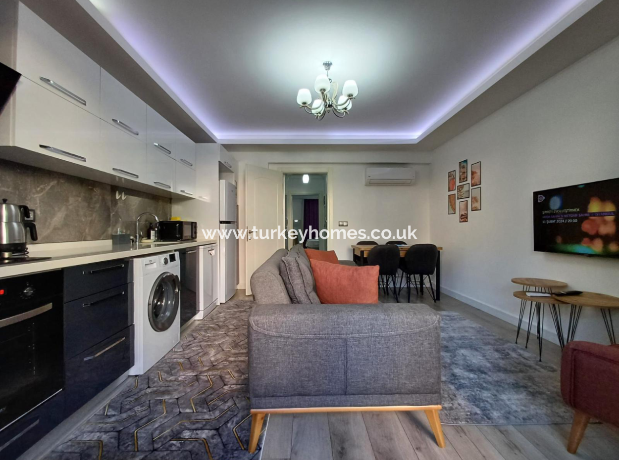 1+1 Wohnung In Einem Komplex Zum Verkauf Im Zentrum Von Fethiye