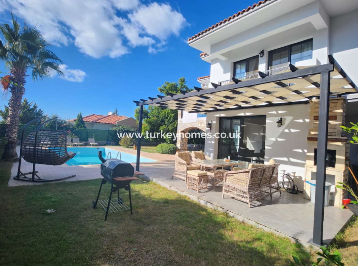 For Sale 3+1 Detached Villa With Pool In Ovacık