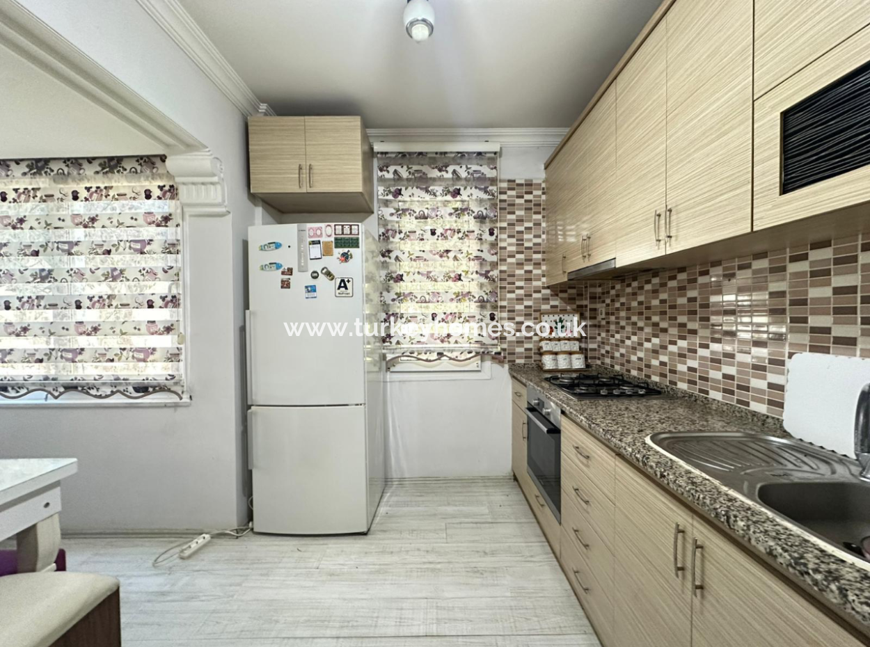 3+1 Ground Floor Apartment For Rent In Tuzla