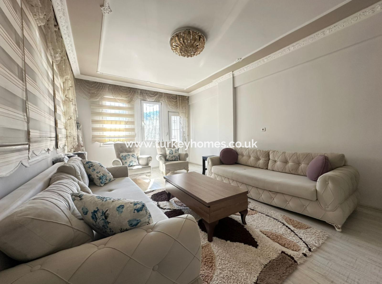 3+1 Ground Floor Apartment For Rent In Tuzla