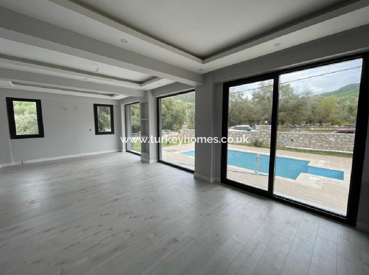 5+1 Villa For Sale In Fethiye Uzumlu