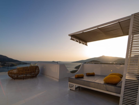 Triplex Villa With Full Sea And Princes' Islands View Detached Pool In Kalkan, Kaş